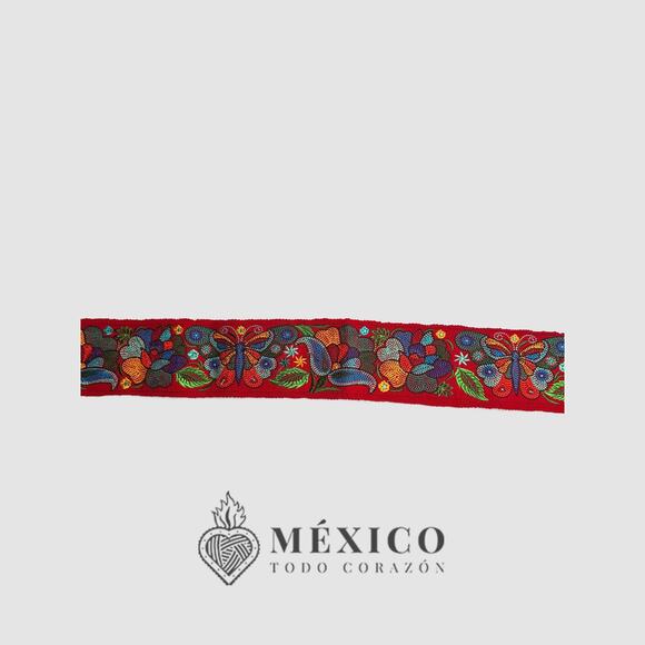 Mexican Folkloric belt day of the dead 5 de Mayo colorfull mexico todo corazon - Picture 2 of 5